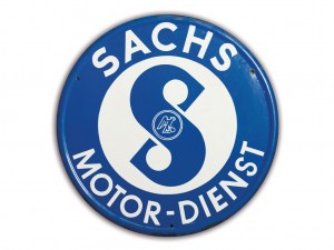 Lot 122: Sachs "Engine Service" Sign  SOLD for $