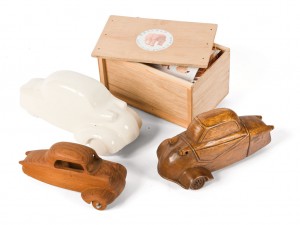 Lot 135: Wood and Porcelain Messerschmitt Models SOLD for $