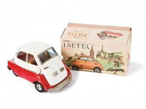 Lot 155: Bandai Isetta Toy Car and Original Box SOLD for $