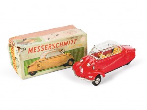 Lot 157: Bandai Messerschmitt Toy Car and Original Box SOLD for $